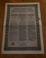 German External Loan (Dawes Loan)  - WW1 Repayments - 1924 - Other & Unclassified