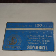 Senegal-(SN-SON-0007-sen-07a)-blue& Silver-(9)-(120units)-(012A16850)-used Card+1card Prepiad Free - Sénégal