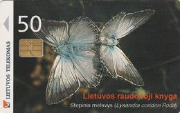 LITUANIA. CHIP. Butterfly Lysandra Coridon. LT-LTV-C051. (004). - Vlinders