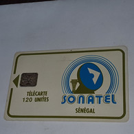 Senegal-(SN-SON-0018-sen-15c)-LOGO120-EMBOSSED-(11)-(120units)-(34672)-used Card+1card Prepiad Free - Senegal