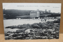 TRETRIGNEL PERROS GUIREC (22) La Plage Et L'Hotel - Perros-Guirec