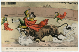 Jean Robert.contre La Corrida.illustration Caricature Satirique De La Corrida. - Robert