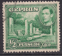 Cyprus 1938 - 51 KGV1 1/2pi Marble Forum Salamis Used SG 152 ( J1303 ) - Chypre (...-1960)