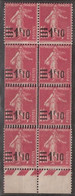 France Maury 228 (Yvert ) ** Semeuse Camée Piquage Multiple Signé Calves - Used Stamps