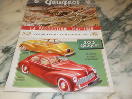 DOCUMENTATION  PUBLICITE LA PRODUCTION 1948-1998 PEUGEOT 203 - Publicités