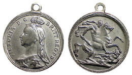 02834 MEDAGLIA MEDAL QUEEN VICTORIA DEI GRATIA BRIT. REG. PD - Autres & Non Classés