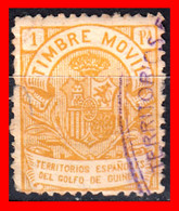 FISCAL ANTIGUO TIMBRE MOVIL TERRITORIOS ESPAÑOLES EN EL GOLFO DE GUINEA - Postage-Revenue Stamps