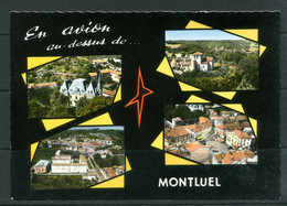Delcampe - En Avion Au Dessus De MONTLUEL (carte Multivues) - Montluel