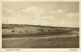 Nederland, IJMUIDEN, Strandgezicht Zuidpier (1929) Ansichtkaart - IJmuiden