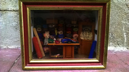 Diorama "boutique De Textiles" - Vitrines