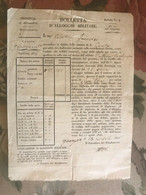 1836 Bolletta D'Alloggio Militare - Alessandria - Vecchio Documento - Manoscitto Autografo - Décrets & Lois