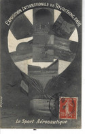 59 - TOURCOING - Belle Carte Fantaisie Multi Vues Peu Courante De L'Expo. Internationale En 1906 - Le Sport Aéronotique - Tourcoing