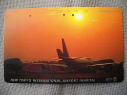 6901 Télécarte Collection  AVION NEW TOKYO INTERNATIONAL AIRPORT NARITA    (scans Recto Verso)  Carte Téléphonique - Flugzeuge