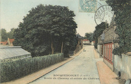 / CPA FRANCE 78 "Rocquencourt, Route Du Chesnay" - Rocquencourt