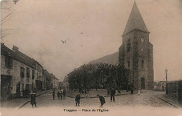 / CPA FRANCE 78 "Trappes, Place De L'église" - Trappes