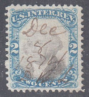 UNITED STATES     SCOTT NO  R104   USED  YEAR  1871 - Steuermarken