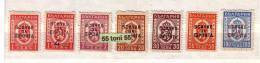 1945 Parcel Post Stamp Of 44 Overprinted   7v.- MNH  Bulgaria/ Bulgarie - Guerre