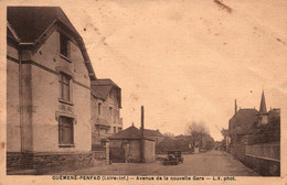 Guéméné-Penfao (Loire-Inférieure) Avenue De La Nouvelle Gare - L.V. Photo (Maurice Chrétien), Carte Sépia De 1939 - Guémené-Penfao
