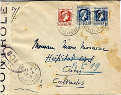 1945- Enveloppe De ROBERTVILLE  / CONSTANTINE  Affr. à 3,50 F  Censure Française   A L. D - Storia Postale