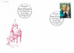 Luxembourg - FDC Noces D Argent Grand-Duc /Grande Duchesse (8.423) - Covers & Documents