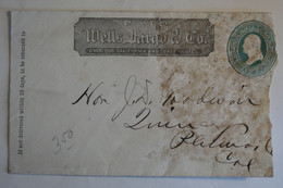 N2 ETATS UNIS BELLE LETTRE 1890 CHICAGO POUR L ILLINOIS + AFFRANCH. INTERESSANT - Lettres & Documents