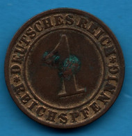 DEUTSCHES REICH 1 REICHSPFENNIG 1931 F  	KM# 37 - 1 Rentenpfennig & 1 Reichspfennig