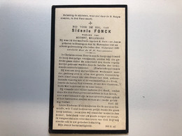 Sidonie Fonck Wed Killemaes Modest *1848 Ressgem +1935 Ressegem Herzele Lid Cobfrerie H.Hart Van Jezus Doodsprentje - Obituary Notices