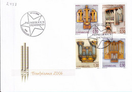 Luxembourg - FDC Wohlfahrt / Orgeln (I) (8.437) - Storia Postale