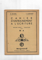 Cahier  D'entrainement à L'écriture Magnard N° 4 Anglaise Droite Majuscules - 0-6 Anni