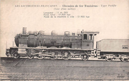 TUNISIE  -  Locomotive N° " 231-808 " Des Chemins De Fer TUNISIEN , Train - Collection FLEURY - Equipment
