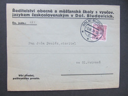 BRIEF Dolni Bludovice - Ostrava 1936 //// G4932 - Covers & Documents