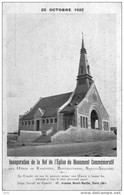 Inauguration De La Nef De L'Eglise Du Monument Commemoratif Heros RANCOURT - BOUCHAVESNES - SAILLY - SAILLISEE En 1922 - Einweihungen