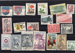 B - Cecoslovacchia - N. 20 Usati Differenti - Collections, Lots & Series