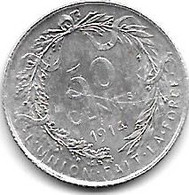 *belguim 50 Centimes 1914 French  Xf+ - 50 Centimes