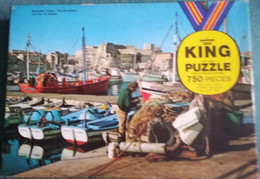 MARSEILLES, FRANCE - THE OLD HARBOUR AND FORT ST. NICOLAS - Oude KING Jigsaw Puzzle 750 Stukjes - Puzzles