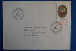 N3 ST PIERRE MIQUELON BELLE LETTRE 1989 POUR BOUCAU FRANCE+ AFFRANCHISSEMENT PLAISANT - Cartas & Documentos