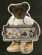 Palau 2002 Teddy Bear Centenary Working Bear Odd Shaped M/s Sc 705 MNH # 9503 - Disney