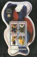 Liberia 2002 Teddy Bear Centenary All American Bear Odd Shaped M/s MNH # 9033 - Disney