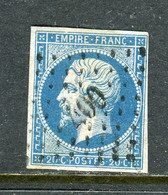 Rare N° 14Ah Variété POSTFS - 1853-1860 Napoléon III.