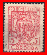 ESPAÑA. PRO BENEFICIENCIA CORDOBA SELLO 5 Ctms. GUERRA CIVIL - Postage-Revenue Stamps