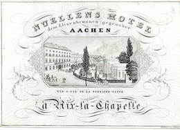 DE 534 - Carte Porcelaine Du Nuellens Hotel, Aix-la-Chapelle Imp A Heinriss - Non Classés