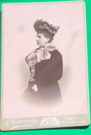 OLD CARDBOARD PHOTO VECCHIA FOTO CARTONE CIRCOVICH TRIESTE 1903.THE FAMILY TOMMASINI Von BERNETIĆ  DIM.10,5 X 16,5 Cm. - Zonder Classificatie
