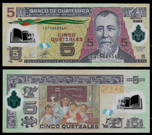 GUATEMALA BANKNOTE - 5 QUETZALES 2010 P#122a UNC (NT#03) - Guatemala