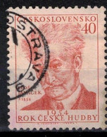 Tchécoslovaquie 1954 Mi 865 (Yv 769), Obliteré, Varieté, Position 36/2 - Errors, Freaks & Oddities (EFO)
