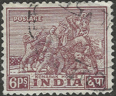 India. 1949-52 Definitives. 6p Used. SG 310 - Usados