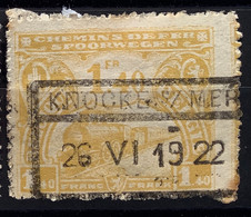TR118 Gestempeld KNOCKE S/ MER - 1915-1921