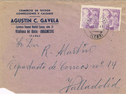 39813. Carta Comercial AMBASMESTAS (Leon) 1943. Confecciones Y Calzado - 1931-50 Storia Postale