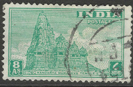 India. 1949-52 Definitives. 8a Used. SG 318 - Usati