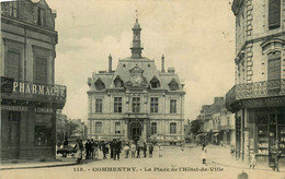 Commentry * La Place De L'hôtel De Ville * Pharmacie * Coiffeur MAZERON - Commentry
