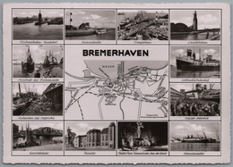 Bremerhaven - S/w Mehrbildkarte 17 - Bremerhaven